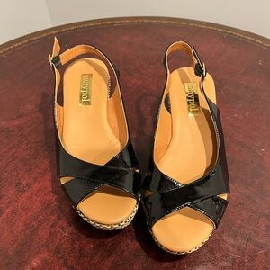 Black Women's Slingback Sandals
